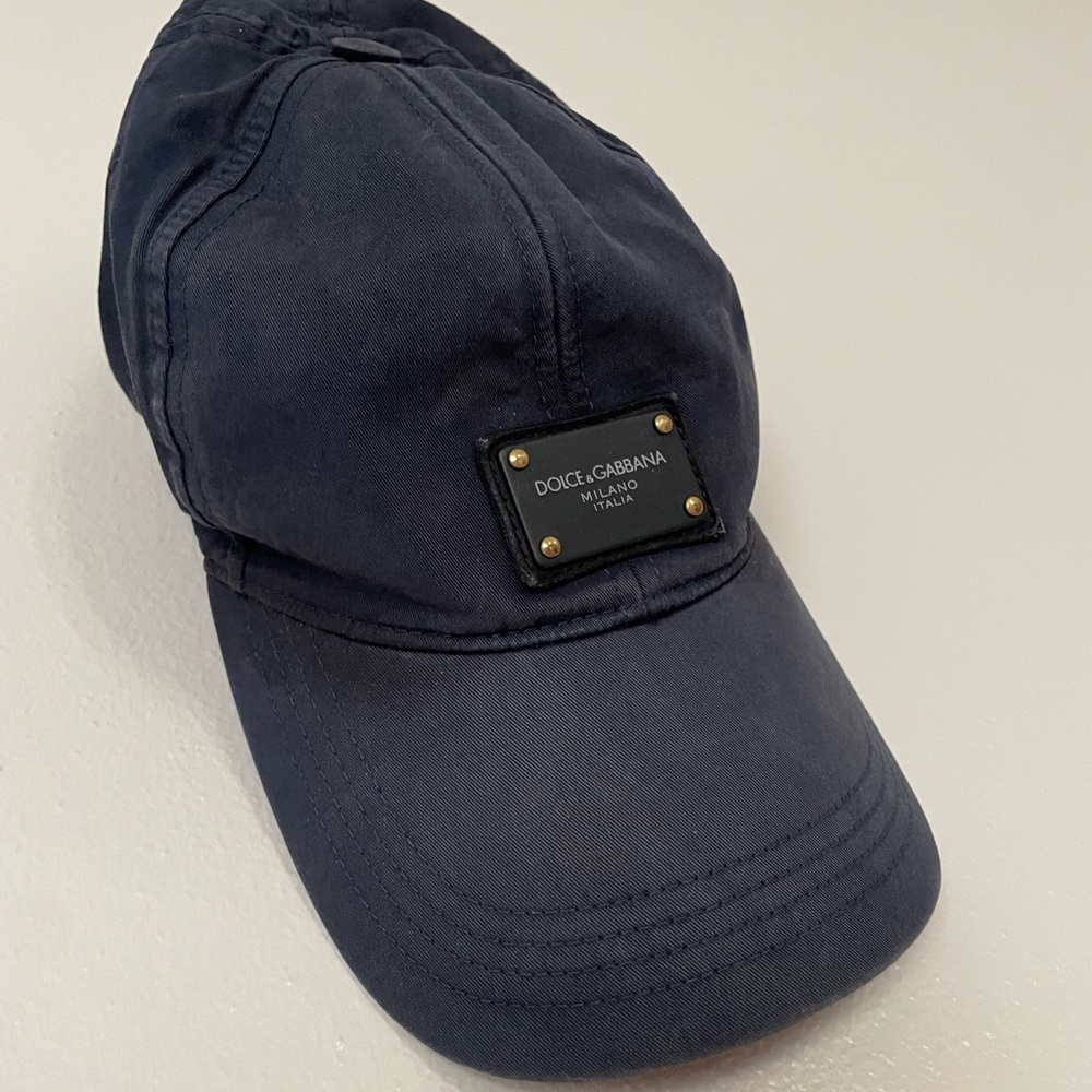 Dolce and Gabbana Logo Patch Baseball Hat